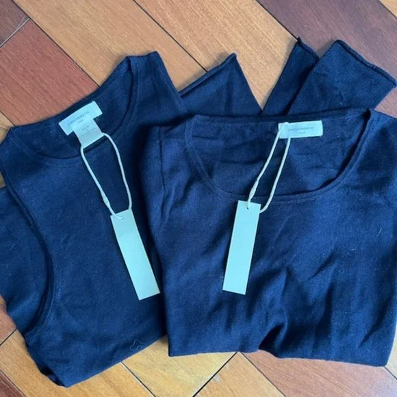 James Street Co ASYMMETRICAL SET in NAVY XS - Picture 4 of 4